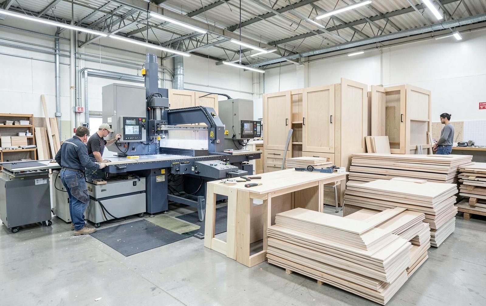 DECOFACTORY BY G manufacturing workshop fabricating custom closets and shades